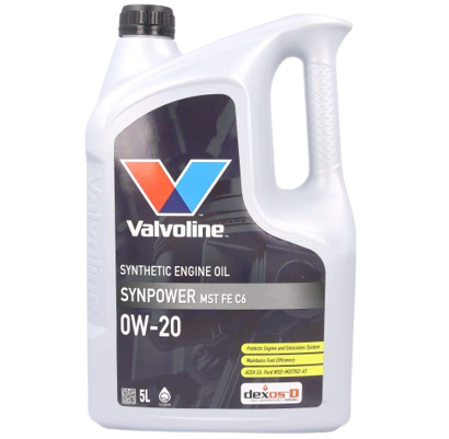 Ulei motor VALVOLINE SYNPOWER MST FE C6 0W20 V020SPMSTFEC6/5, volum 5 litri, sintetic