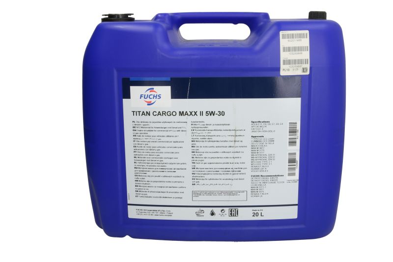 Ulei motor FUCHS TITAN CARGO MAXX II 5W30, volum 20 litri, sintetic