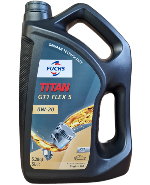 Ulei motor FUCHS TITAN GT1 FLEX 5 0W20, volum 5 litri, sintetic