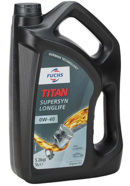 Ulei motor FUCHS TITAN SUPERSYN LONGLIFE 0W40, volum 5 litri, sintetic