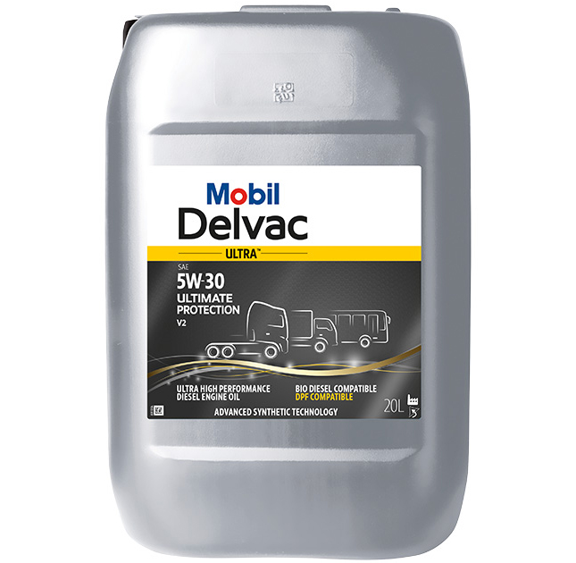 Ulei motor MOBIL Delvac Ultra 5W30 Ultimate Protection V2 157419, volum 20 litri, sintetic