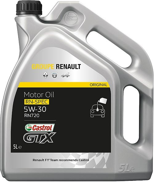 Ulei motor RENAULT-CASTROL GTX RN-SPEC 5W30 RN 720 7711943687, volum 5 litri, sintetic, benzina si diesel