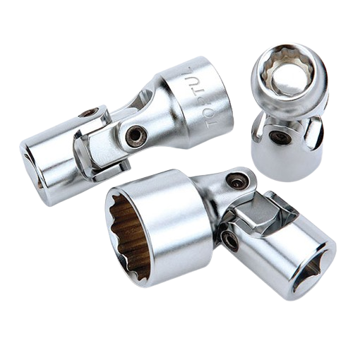 Articulatie universala pentru chei TOPTUL BAAL1213, antrenor patrat 3/8 inch, profil bi-hexagonal, deschidere cheie 13 mm, otel crom vanadiu