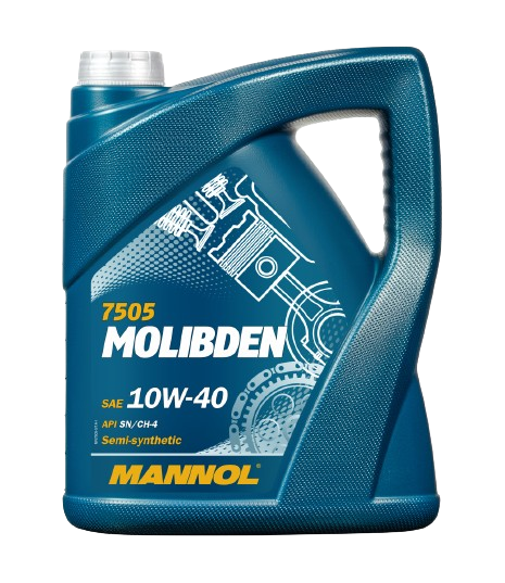 Ulei motor MANNOL MOLIBDEN BENZIN 10W40 MN7505-5, volum 5 litri, semi sintetic
