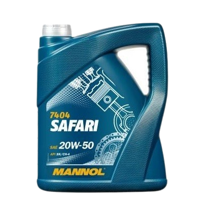 Ulei motor MANNOL SAFARI 20W50 MN7404-5, volum 5 litri, semi sintetic
