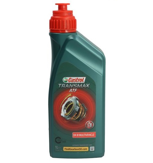 Ulei transmisie automata CASTROL TRANSMAX ATF DX III MULTIVEHICLE 15D675, volum 1 litru, semi sintetic