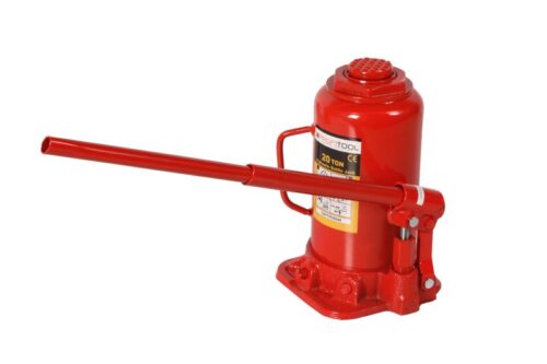 Cric hidraulic tip butelie PROFITOOL 0XPTPH0048BP, capacitate maxima ridicare 20 T, cursa 215-410 mm