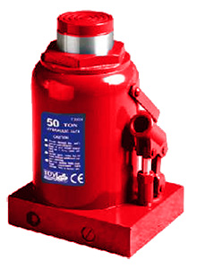 Cric hidraulic tip butelie PROFITOOL 0XPTPH0049BP, capacitate maxima ridicare 50 T, cursa 240-370 mm