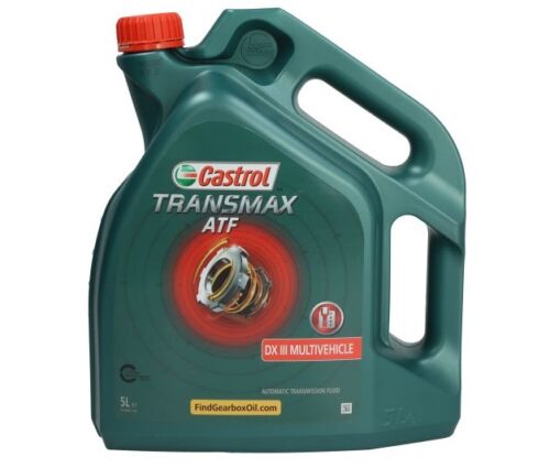 Ulei transmisie automata CASTROL TRANSMAX ATF DX III MULTIVEHICLE, volum 5 litri, semi sintetic