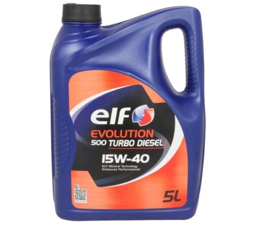 Ulei motor ELF EVOLUTION 500 Turbo Diesel 15W40, volum 5 litri, mineral