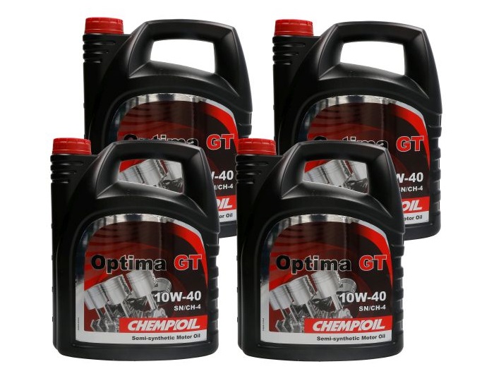 Ulei motor CHEMPIOIL Optima GT SN/CH-4 10W40, set 4 x 5 litri, semi sintetic
