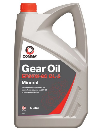 Ulei cutie viteze manuala COMMA GEAR OIL EP80W90 GL5, volum 5 litri, mineral