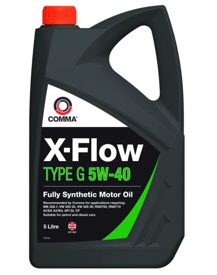 Ulei motor COMMA X-Flow Type G 5W40, volum 5 litri, sintetic