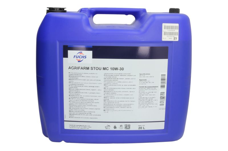 Ulei motor FUCHS AGRIFARM STOU MC 10W30, volum 20 litri