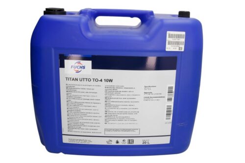 Ulei transmisie hidraulica FUCHS TITAN UTTO TO-4 10W, volum 20 litri