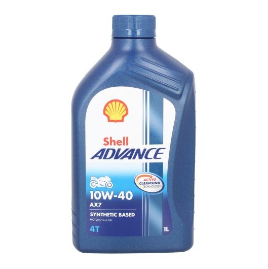 Ulei motor moto SHELL Advance AX7 4T 10W40, volum 1 litru, semi sintetic