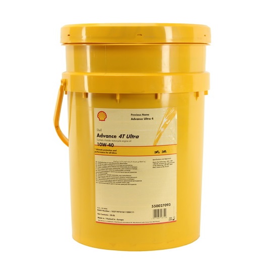 Ulei motor moto SHELL Advance Ultra 4T 10W40, volum 20 litri, sintetic