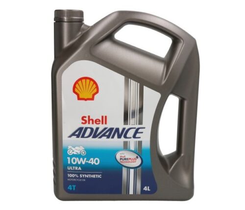 Ulei motor moto SHELL Advance Ultra 4T 10W40, volum 4 litri, sintetic