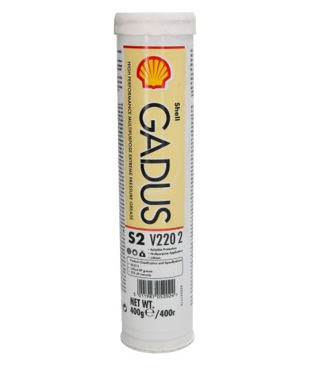 Vaselina pentru rulmenti SHELL GADUS S2 V220 2, baza litiu, maro, tub 0.4 kg, minerala