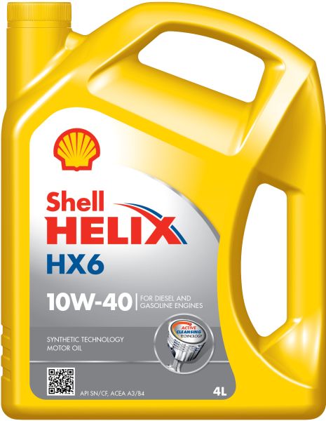 Ulei motor SHELL Helix HX6 10W40, volum 4 litri, sintetic