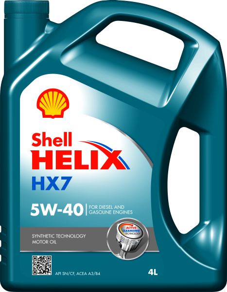 Ulei motor SHELL Helix HX7 5W40, volum 4 litri, sintetic