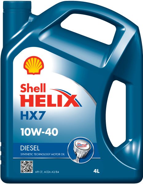 Ulei motor SHELL Helix HX7 Diesel 10W40, volum 4 litri, sintetic