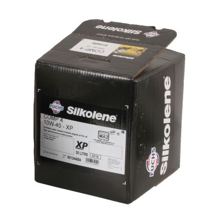Ulei motor moto FUCHS Silkolene COMP 4 XP 10W40 4T, volum 20 litri, semi sintetic, ambalat in cutie