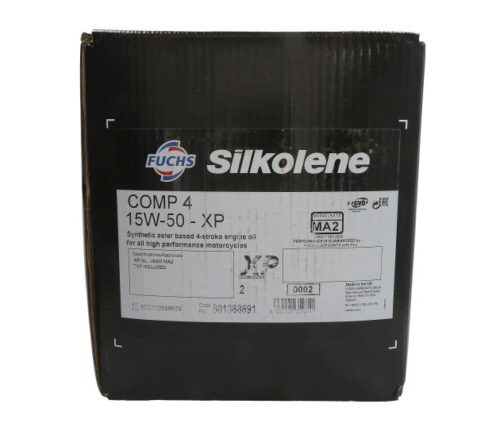 Ulei motor moto FUCHS Silkolene COMP 4 XP 15W50 4T, volum 20 litri, semi sintetic, ambalat in cutie