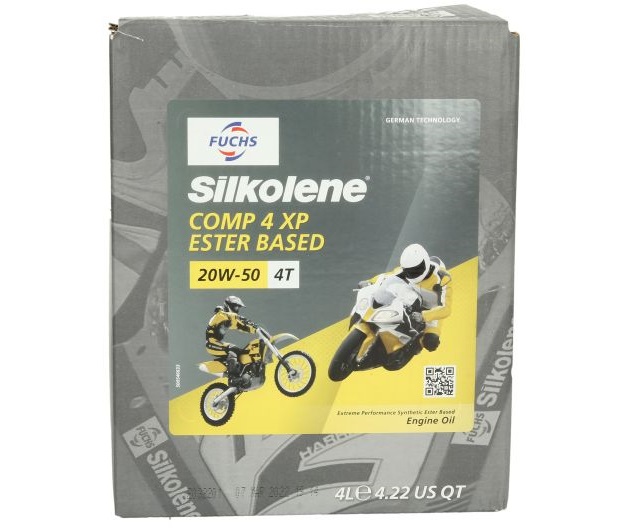 Ulei motor moto FUCHS Silkolene COMP 4 XP 20W50 4T, volum 4 litri, semi sintetic
