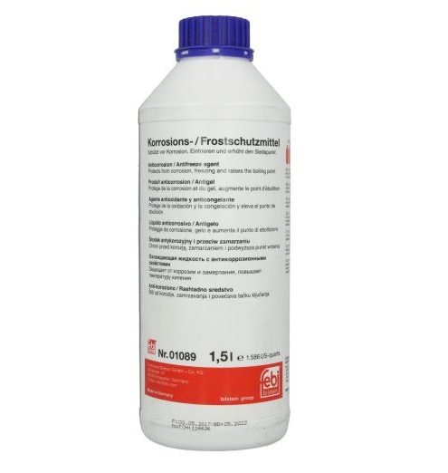 Antigel concentrat FEBI BILSTEIN G11/G48 01089, albastru, volum 1.5 litri