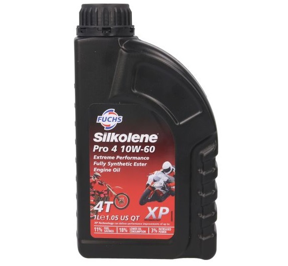 Ulei motor moto FUCHS Silkolene PRO 4 XP 10W60 4T, volum 1 litru, sintetic