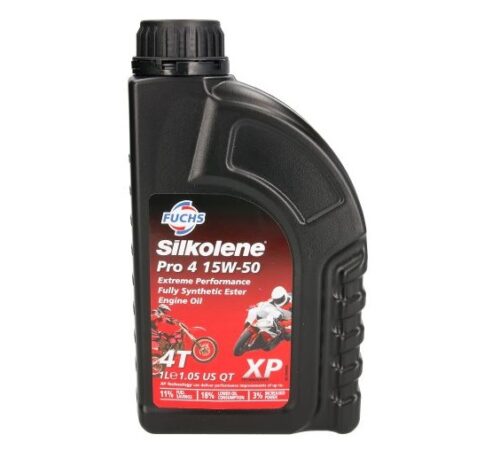 Ulei motor moto FUCHS Silkolene PRO 4 XP 15W50 4T, volum 1 litru, sintetic