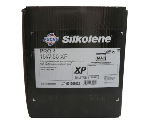 Ulei motor moto FUCHS Silkolene PRO 4 XP 15W50 4T, volum 20 litri, sintetic, ambalat in cutie