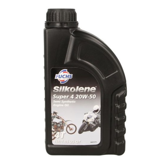 Ulei motor moto FUCHS Silkolene SUPER 4T 20W50, volum 1 litru, semi sintetic