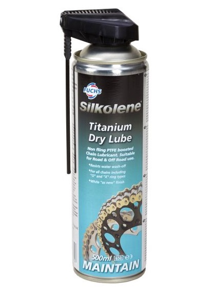 Spray lubrifiant pentru lant FUCHS Silkolene TITANIUM DRY LUBE, cu PFTE, volum 500 ml