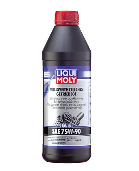 Ulei diferential LIQUI MOLY Vollsynthetisches Getriebeol GL5 75W90 2183, volum 1 litru, sintetic