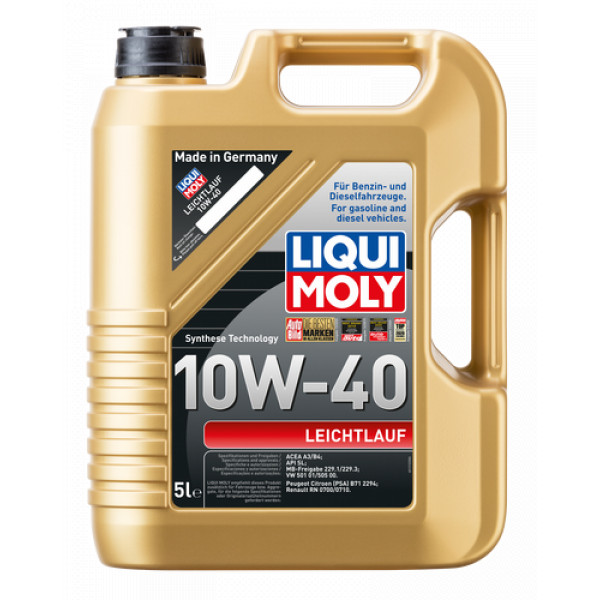 Ulei motor LIQUI MOLY Leichtlauf 10W40 9502, volum 5 litri, mineral