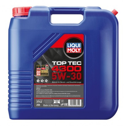 Ulei motor LIQUI MOLY Top Tec 4300 5W30 3742, volum 20 litri, sintetic