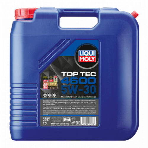Ulei motor LIQUI MOLY Top Tec 4600 5W30 3757, volum 20 litri, sintetic