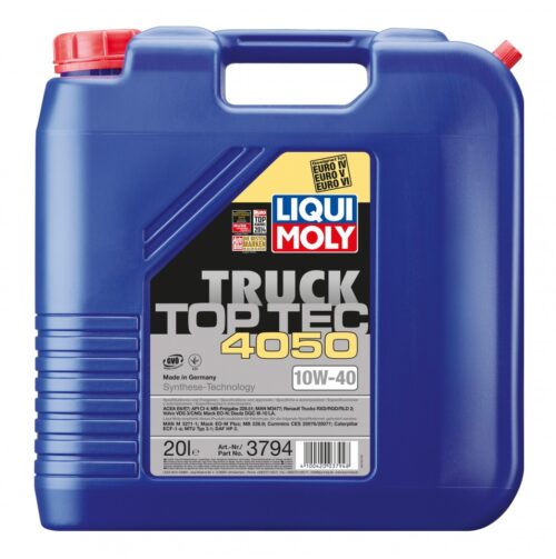 Ulei motor LIQUI MOLY Top Tec Truck 4050 10W40 3794, volum 20 litri, sintetic