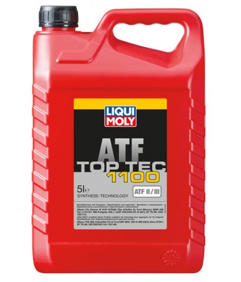 Ulei cutie viteze automata LIQUI MOLY Top Tec 1100 ATF III 3652, rosu, volum 5 litri, sintetic
