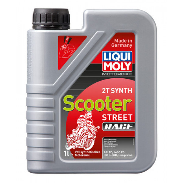 Ulei motor moto LIQUI MOLY Motorbike 2T Scooter Street Race 1053, volum 1 litru, sintetic