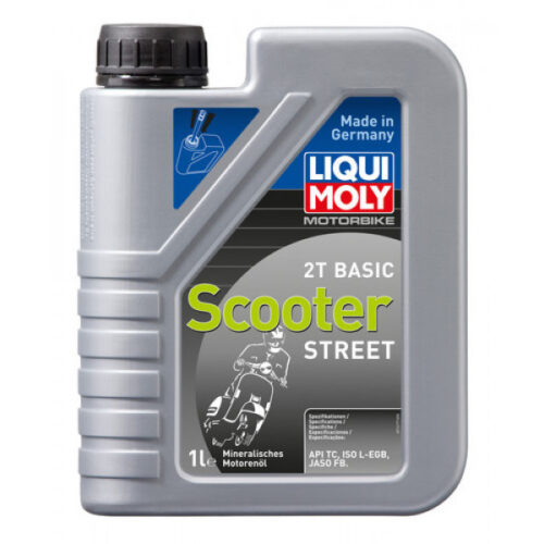 Ulei motor moto LIQUI MOLY Motorbike 2T Basic Scooter Street 1619, volum 1 litru, mineral
