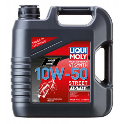 Ulei motor moto LIQUI MOLY Motorbike 4T 10W50 Street Race 1686, volum 4 litri, sintetic