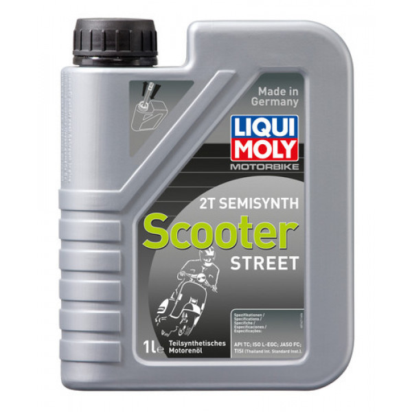 Ulei motor moto LIQUI MOLY Motorbike 2T Scooter Street 1621, volum 1 litru, semi sintetic