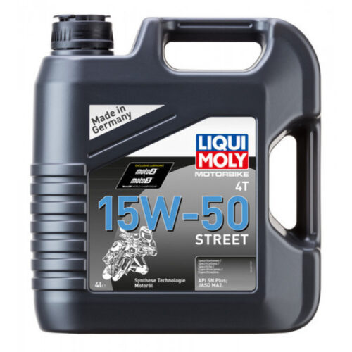 Ulei motor moto LIQUI MOLY Motorbike 4T 15W50 Street 1689, volum 4 litri, sintetic