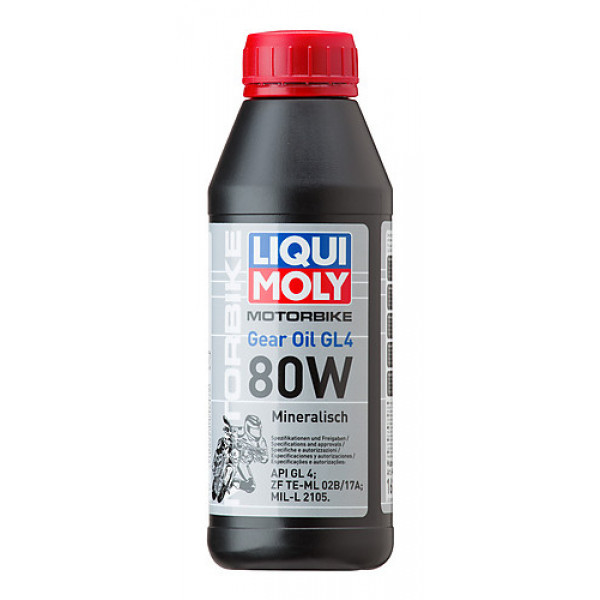 Ulei transmisie moto LIQUI MOLY Motorbike Gear Oil GL4 80W 1617, volum 500 ml, mineral