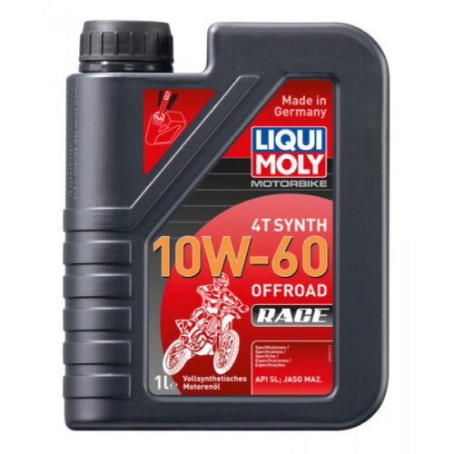 Ulei motor moto LIQUI MOLY Motorbike 4T 10W60 Offroad Race 3053, volum 1 litru, mineral