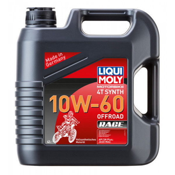 Ulei motor moto LIQUI MOLY Motorbike 4T 10W60 Offroad Race 3054, volum 4 litri, mineral