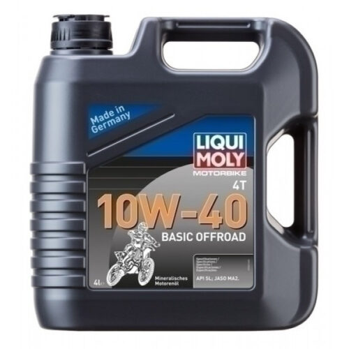 Ulei motor moto LIQUI MOLY Motorbike 4T 10W40 Basic Offroad 3062, volum 4 litri, mineral